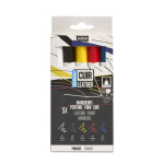 PEBEO SETACOLOR LEATHER MARKER KIT PRIMARY X 5 295687
