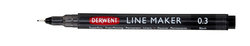 LINE MAKER BLACK 0.3 BY DERWENT 2305566