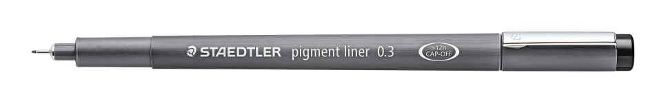 STAEDTLER PIGMENT LINER 0.3MM BLACK 308 03-9