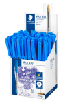 STAEDTLER 430 STICK BALLPOINT PEN BOX MED BLUE 50PCS
