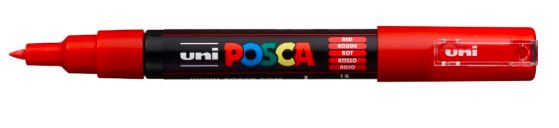 PC-1M RED POSCA BULLET TIP EX FINE 017871000