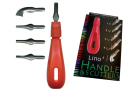 LINO CUTTING SET HANDLE & 10 CUTTERS L10S