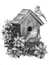 R&L SKETCHING MADE EASY - BIRDHOUSE SKBN27