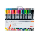 R&L DUAL TIP BRUSH/FINELINER ARTIST MARKER 36 PC MARK-2203