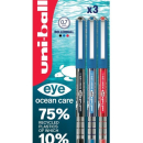 UNI UB-157ROP 3PC BLK/BLU/RED BLISTER EYE OCEAN CARE ROP 0.7