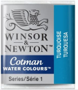 WN COTMAN WATERCOLOUR 1/2 PAN TURQUOISE 0301654
